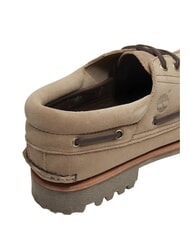 TIMBERLAND AUTHENTIC  Zapatos n&aacute;uticos de cuero gris pardo - Zapatos Hombre - 5