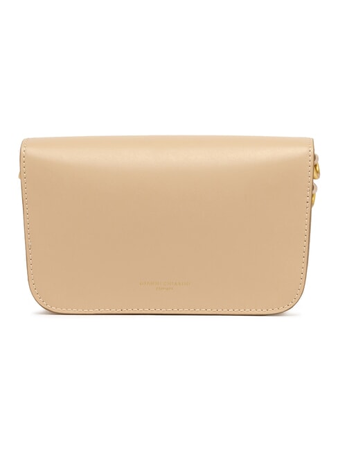MEG Bolso bandolera de piel crema - Bolsos Mujer