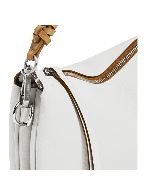MIA Bolso de piel martillada con bandolera naturaleza blanca - Bolsos Mujer