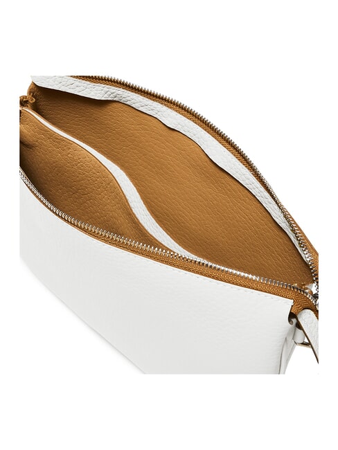 MIA Bolso de piel martillada con bandolera naturaleza blanca - Bolsos Mujer