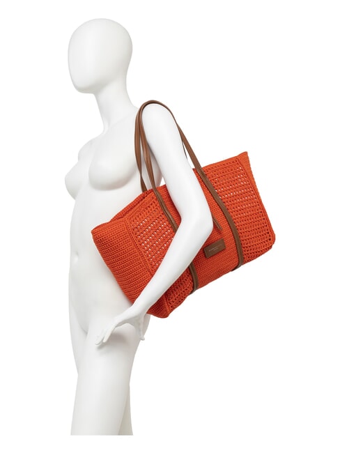 VICTORIA  Bolso de hombro coral - Bolsos Mujer