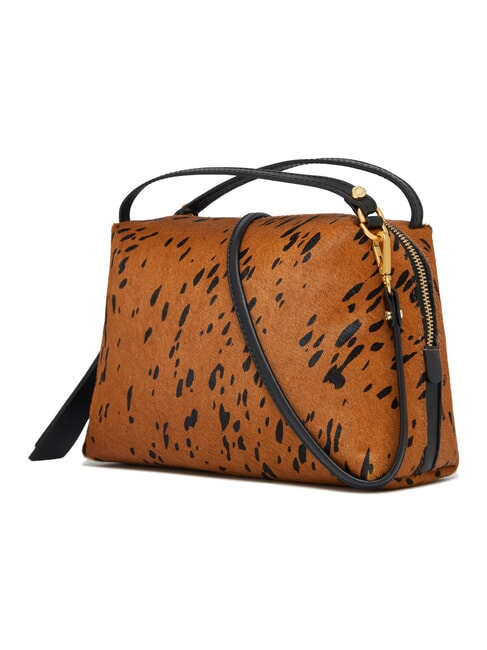 ALIFA Bolso de mano con correa para el hombro. co&ntilde;ac-negro - Bolsos Mujer