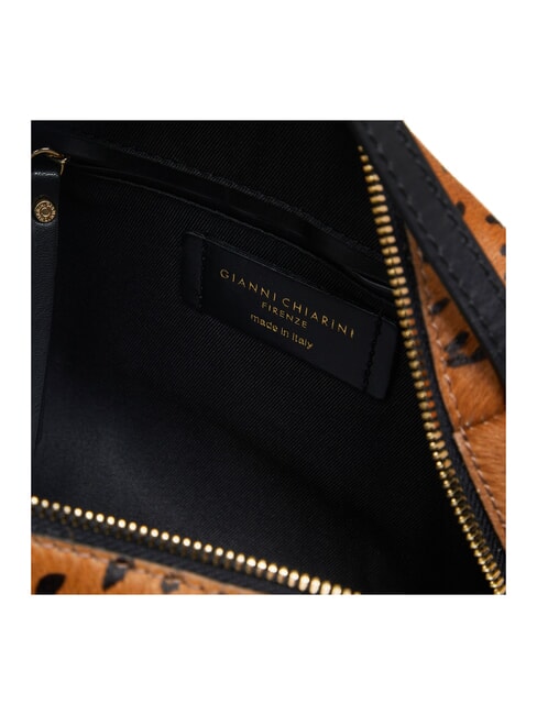 ALIFA Bolso de mano con correa para el hombro. co&ntilde;ac-negro - Bolsos Mujer