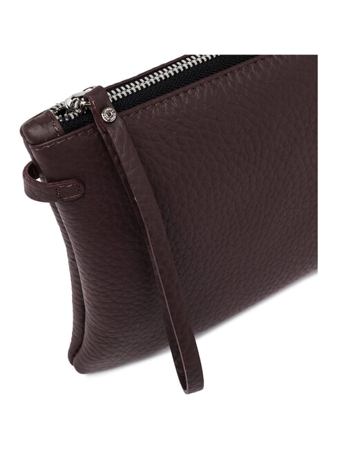 HERMY Bolso de mano de piel con correa para el hombro castor ciruela - Bolsos Mujer