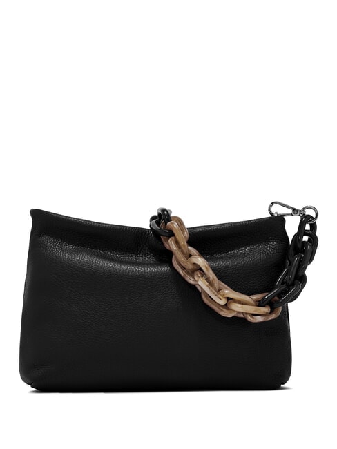 BRENDA Bolso de piel con bandolera negro - Bolsos Mujer