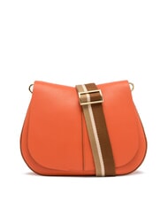 GIANNI CHIARINI HELENA ROUND Bolso de piel con doble bandolera. coral - Bolsos Mujer - 2