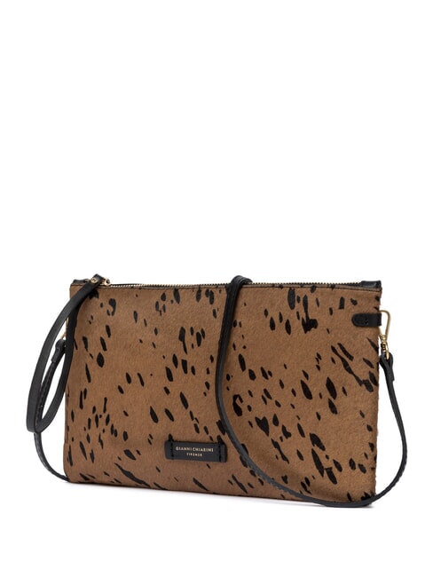 HERMY Bolso de hombro co&ntilde;ac-negro - Bolsos Mujer