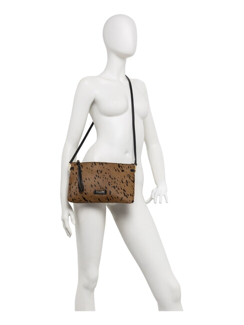 HERMY Bolso de hombro co&ntilde;ac-negro - Bolsos Mujer