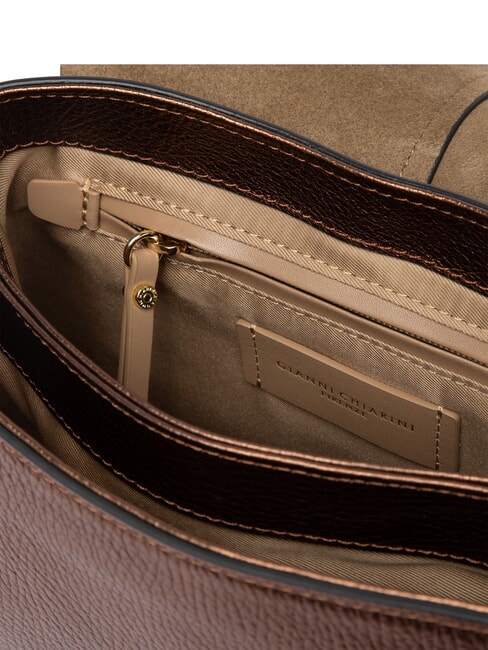 HELENA ROUND Bolso de hombro tostado - Bolsos Mujer