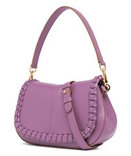 GIANNI CHIARINI HELENA ROUND Bolso de piel con solapa argyle p&uacute;rpura - Bolsos Mujer - 2