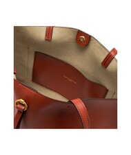 GIANNI CHIARINI EGLE Bolsa de compras de cuero rojo ladrillo - Bolsos Mujer - 5