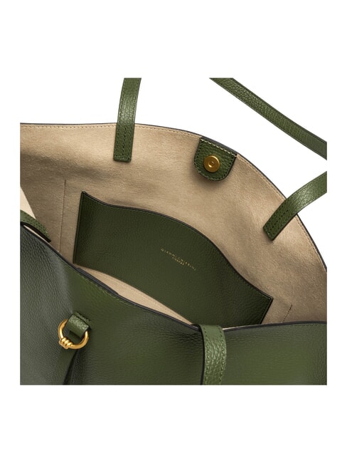EGLE Bolsa de compras de cuero fuego profundo - Bolsos Mujer