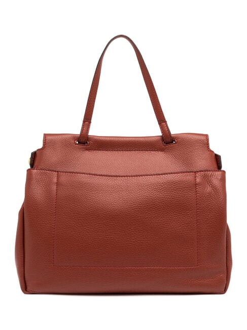 OTTAVIA Bolso de cuero rojo ladrillo - Bolsos Mujer
