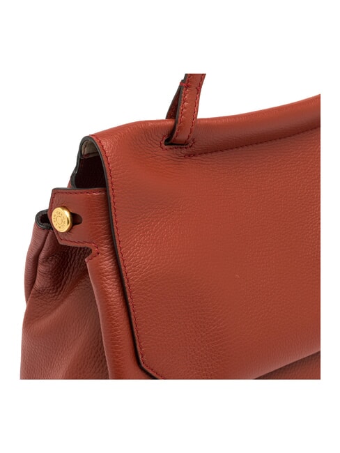 OTTAVIA Bolso de cuero rojo ladrillo - Bolsos Mujer