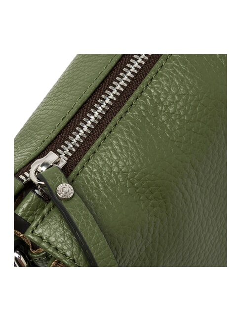 THREE  Mini bolso bandolera, en piel. fuego profundo - Bolsos Mujer