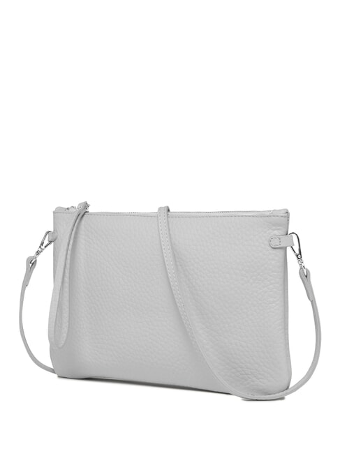 HERMY Bolso de mano de piel con correa para el hombro castor de tiza de hielo - Bolsos Mujer