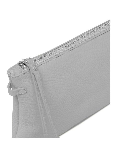 HERMY Bolso de mano de piel con correa para el hombro castor de tiza de hielo - Bolsos Mujer