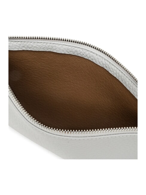 HERMY Bolso de mano de piel con correa para el hombro castor de tiza de hielo - Bolsos Mujer