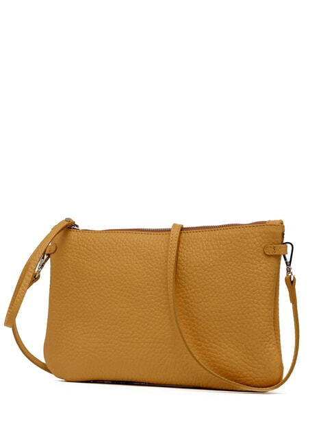 HERMY Bolso de mano de piel con correa para el hombro castor &aacute;mbar dorado - Bolsos Mujer