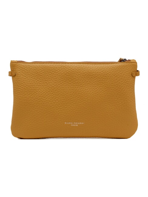 HERMY Bolso de mano de piel con correa para el hombro castor &aacute;mbar dorado - Bolsos Mujer