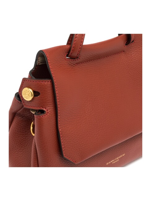 OTTAVIA Bolso de piel Hecho en Italia rojo ladrillo - Bolsos Mujer