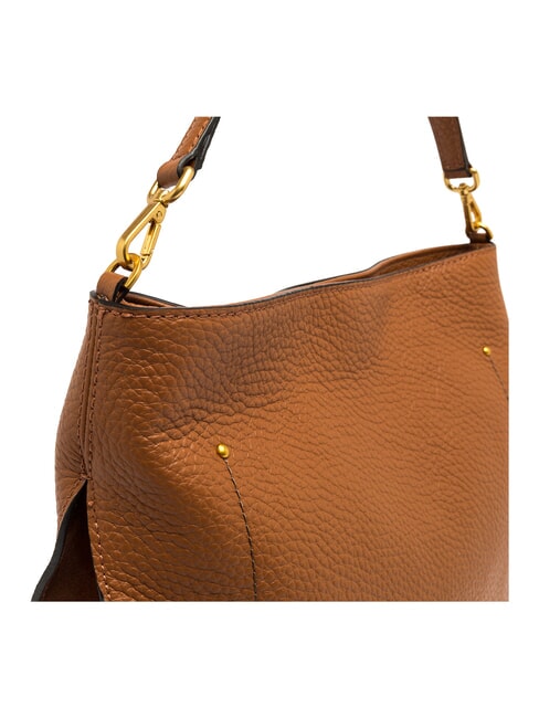OLGA Bolso bandolera de piel con bandolera CUERO - Bolsos Mujer