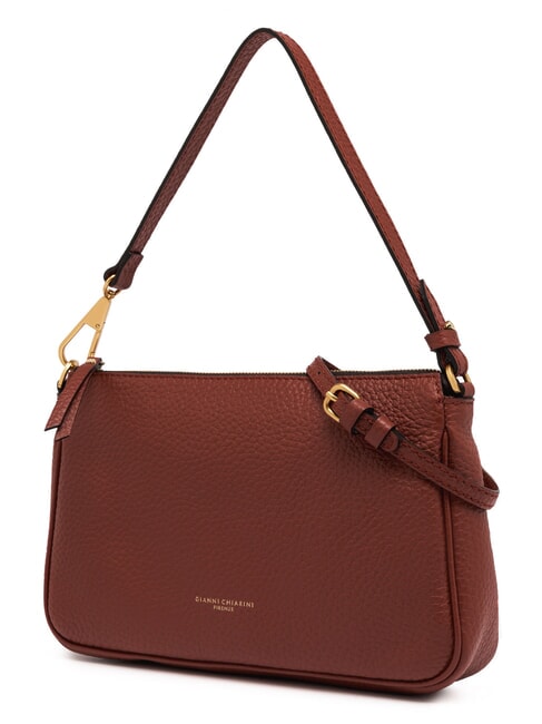 BROOKE Bolso bandolera de piel rojo ladrillo - Bolsos Mujer