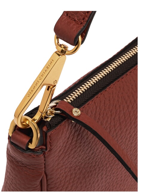 BROOKE Bolso bandolera de piel rojo ladrillo - Bolsos Mujer