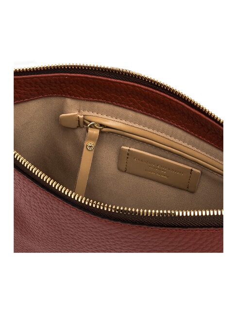 BROOKE Bolso bandolera de piel rojo ladrillo - Bolsos Mujer