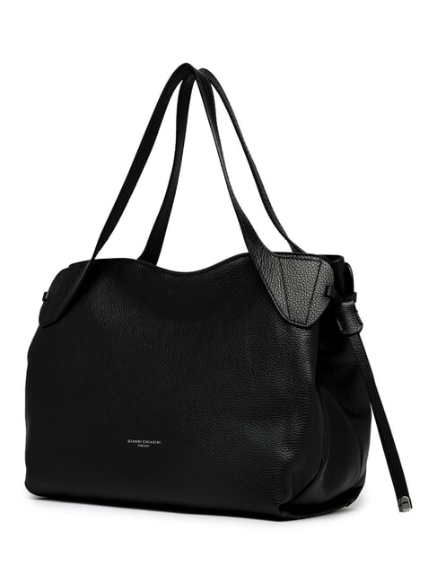 RITA Bolso de hombro de piel negro - Bolsos Mujer