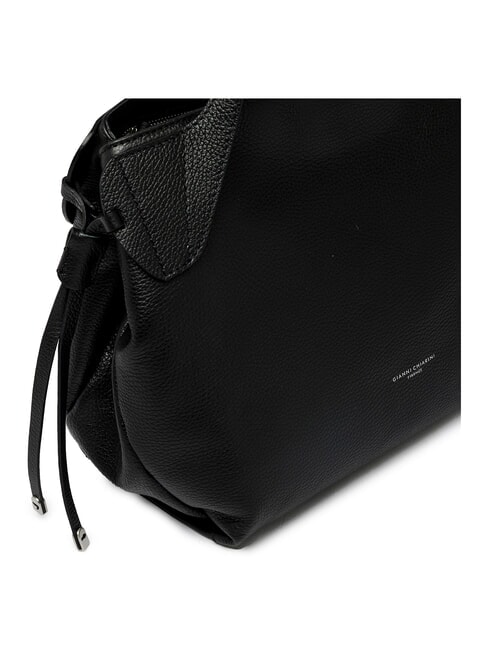 RITA Bolso de hombro de piel negro - Bolsos Mujer