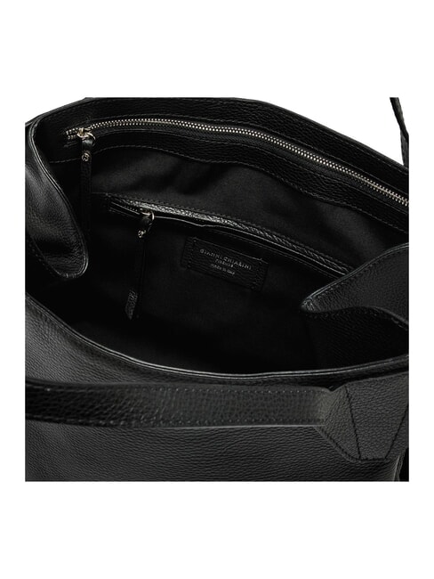 RITA Bolso de hombro de piel negro - Bolsos Mujer