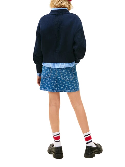 TH Jersey de cuello redondo para ni&ntilde;a cielo del desierto - Su&eacute;teres para ni&ntilde;os