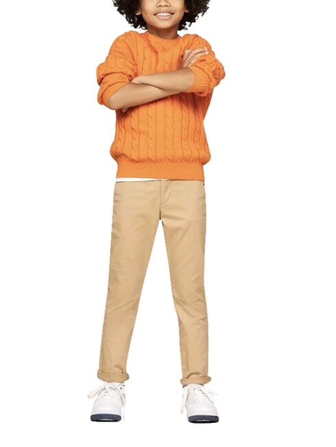 TH KIDS Su&eacute;ter de algod&oacute;n para beb&eacute; trueno naranja - Su&eacute;teres para ni&ntilde;os