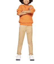 TOMMY HILFIGER TH KIDS Su&eacute;ter de algod&oacute;n para beb&eacute; trueno naranja - Su&eacute;teres para ni&ntilde;os - 2