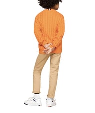 TOMMY HILFIGER TH KIDS Su&eacute;ter de algod&oacute;n para beb&eacute; trueno naranja - Su&eacute;teres para ni&ntilde;os - 3