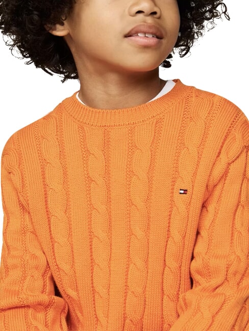 TH KIDS Su&eacute;ter de algod&oacute;n para beb&eacute; trueno naranja - Su&eacute;teres para ni&ntilde;os