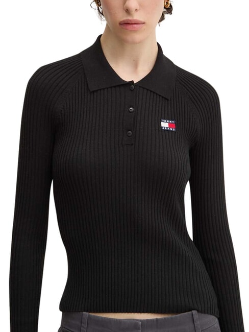 TH JEANS Camisa de manga larga negro - Su&eacute;teres de mujer