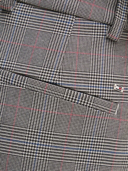 TH Pantalones de corte ajustado, estilo cl&aacute;sico. Comprobaci&oacute;n global de stp/s/ textura h gris - Pantalones de mujer