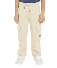 TOMMY HILFIGER TH Pantalones de ni&ntilde;o con bolsillos marfil de campo - pantalones para ni&ntilde;os - 2