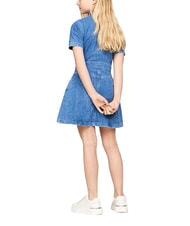TOMMY HILFIGER TH Vestido vaquero de manga corta para ni&ntilde;a mezclilla ligera - Vestidos de ni&ntilde;as - 2