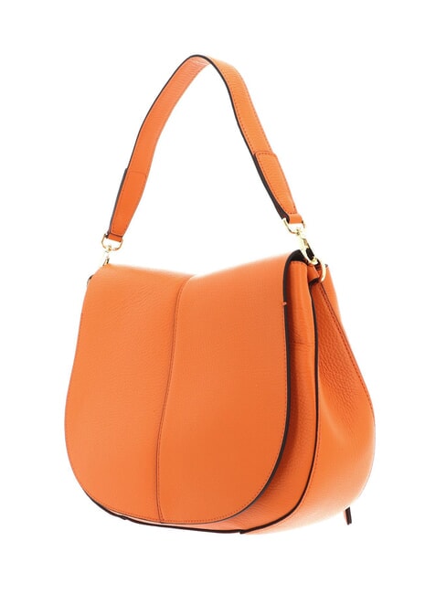 HELENA ROUND Bolso de piel con bandolera de cuerda. naranja llama - Bolsos Mujer