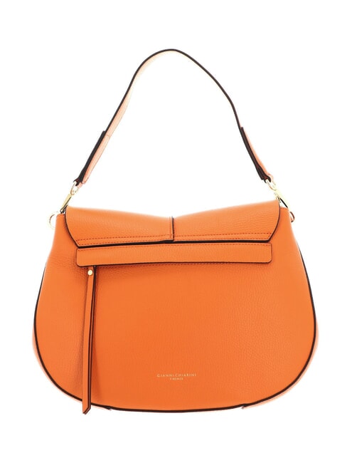 HELENA ROUND Bolso de piel con bandolera de cuerda. naranja llama - Bolsos Mujer