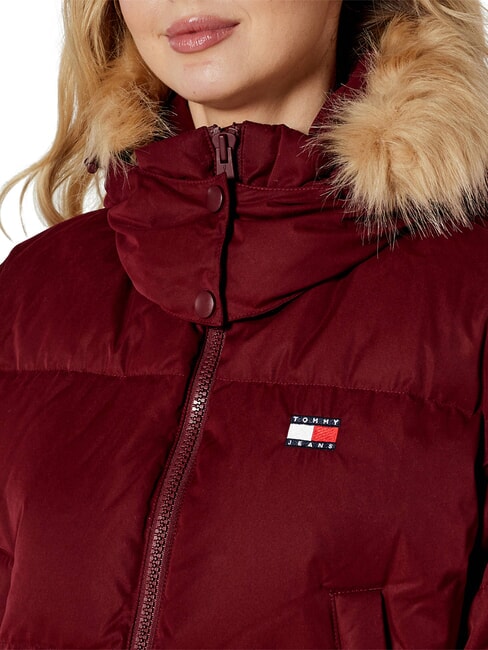 TH JEANS Chaqueta corta de plumas rojo intenso - Chaquetas de plumas de mujer