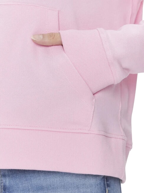 TH Sudadera de algod&oacute;n de manga larga rosa ic&oacute;nico - Sudaderas de mujer