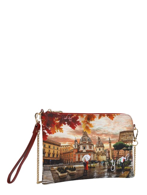 YESBAG Bolso de mano plano con pu&ntilde;o Roma lloviendo - Bolsos Mujer