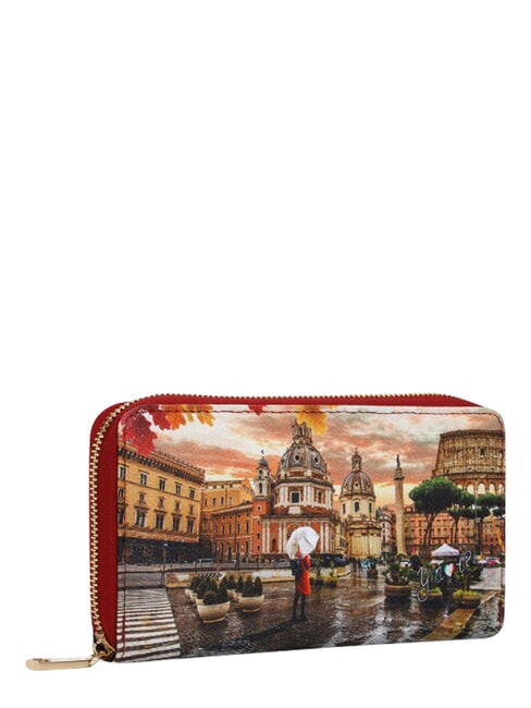 YESBAG Cartera grande con cremallera. Roma lloviendo - Carteras Mujer