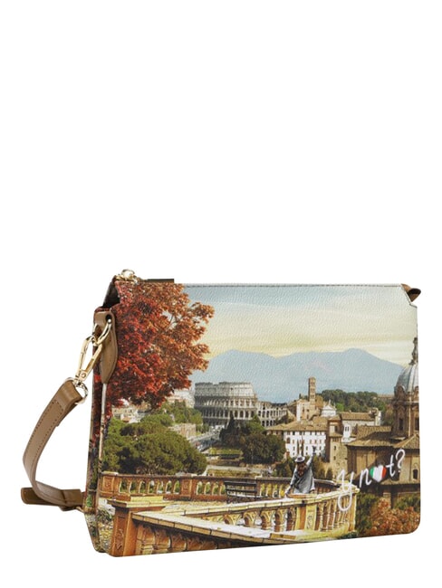 YESBAG Bolso de hombro con dos compartimentos. paisaje de Roma - Bolsos Mujer