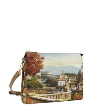 YNOT YESBAG Bolso de hombro con dos compartimentos. paisaje de Roma - Bolsos Mujer - 2