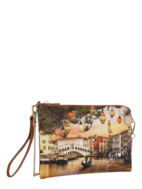 YESBAG Bolso de mano plano con pu&ntilde;o Venecia navide&ntilde;a - Bolsos Mujer